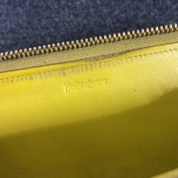 YSL Neon yellow wallet - Picture 4 of 8